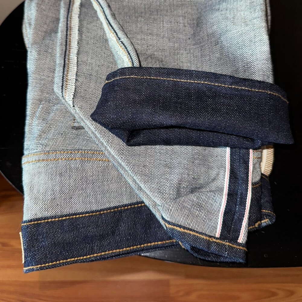 Japanese Selvedge Denim – Rinsed Indigo (W 34, L 31)